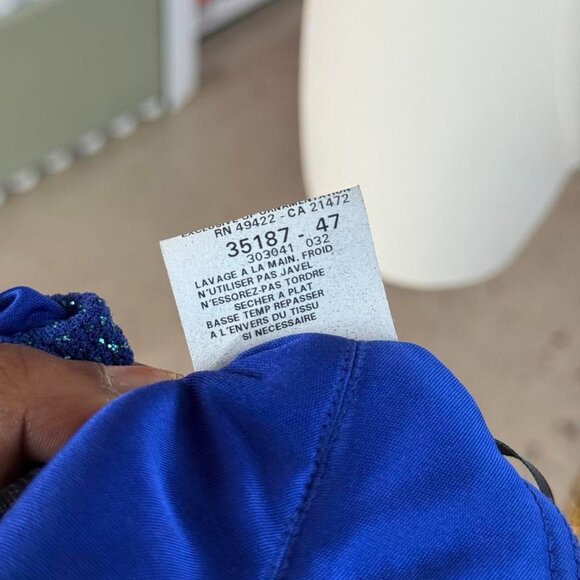 Vintage Royal Blue Formal Gown - Picture 7 of 8